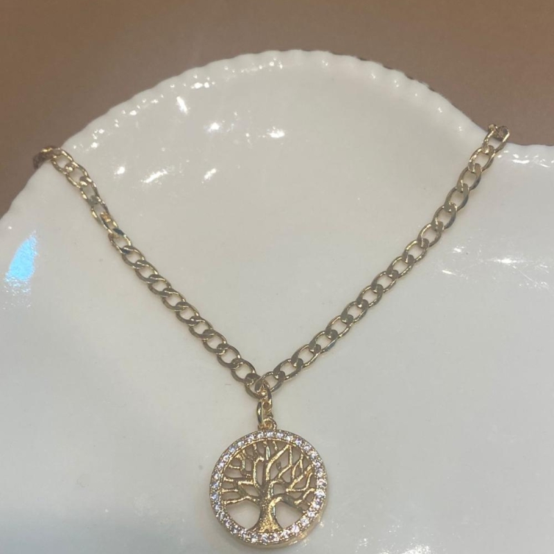 pulseira arvore da vida com cristal