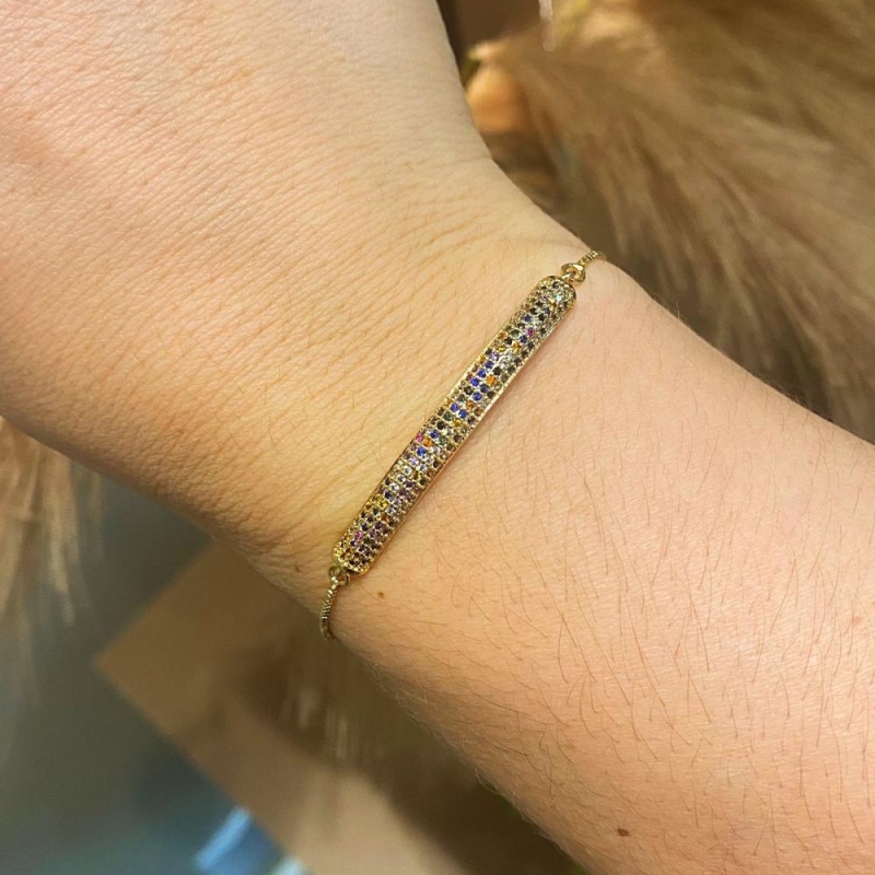 pulseira com cristais