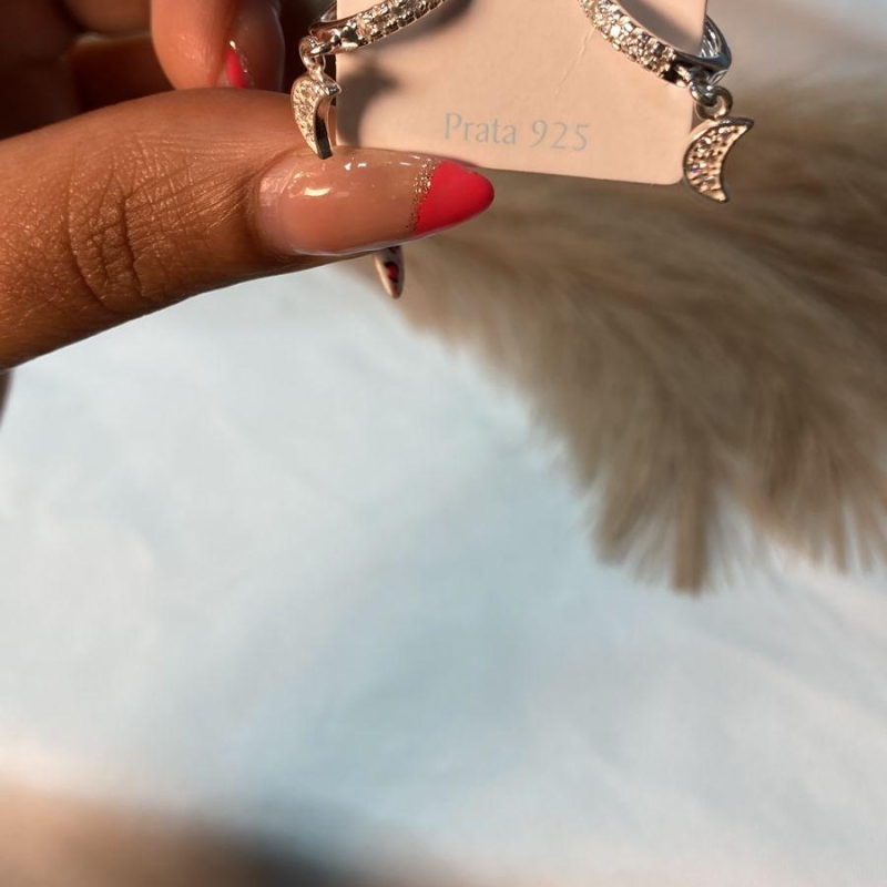 Argola lua cravejada