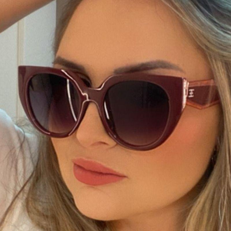 Oculos Gatinho Bordo