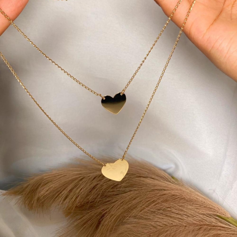 Colar duplo para personalizar