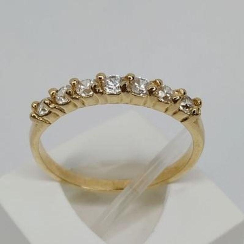 Anel Aparador com Zircônia Cristal