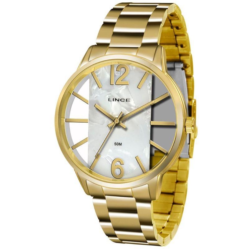 Relogio dourado Lince