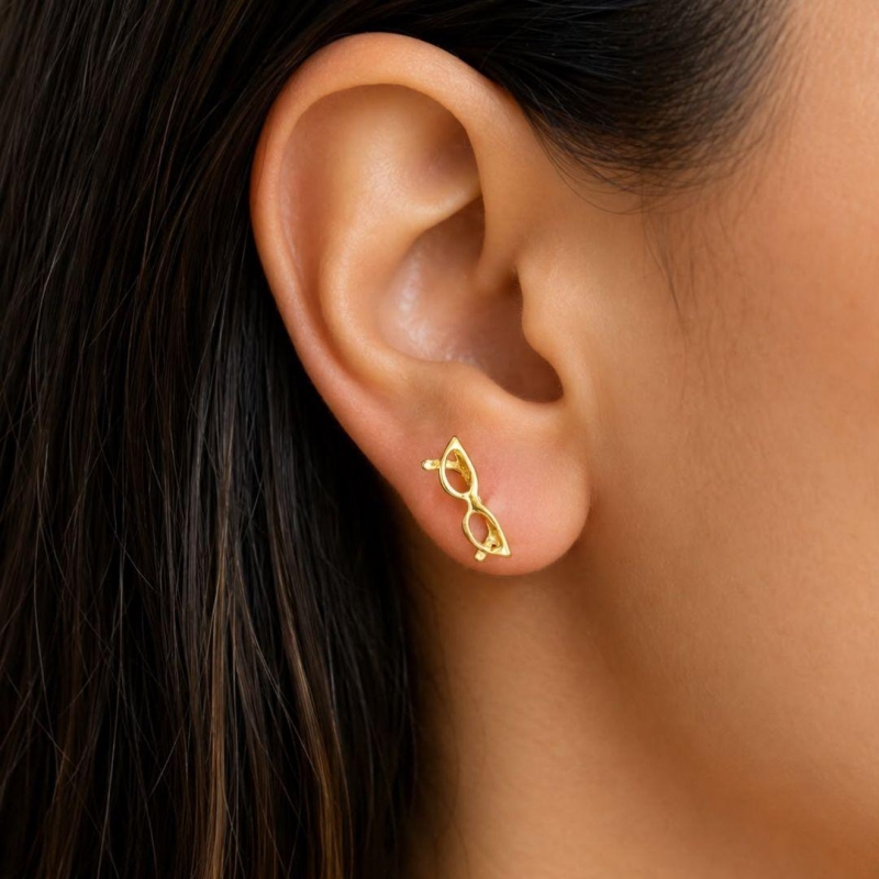 Brinco modelo óculos