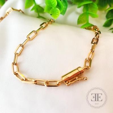 Corrente cartier com fecho canhão 60 cm