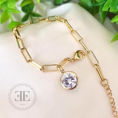 Pulseira cartier com 1 ponto de luz