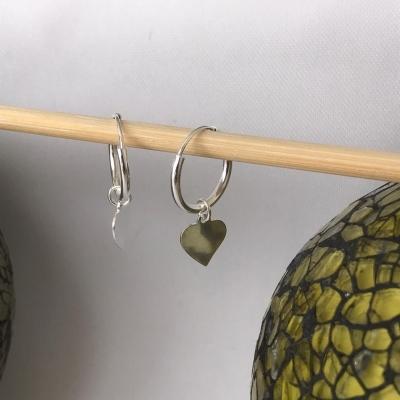 Brinco Argolinha com Coração