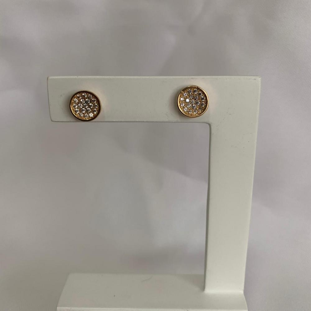 Brinco Circulo Cravejado Pequeno