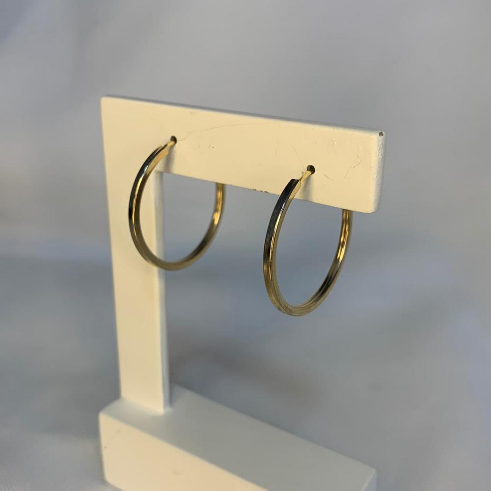 Brinco Argola Aro Quadrado Pequena