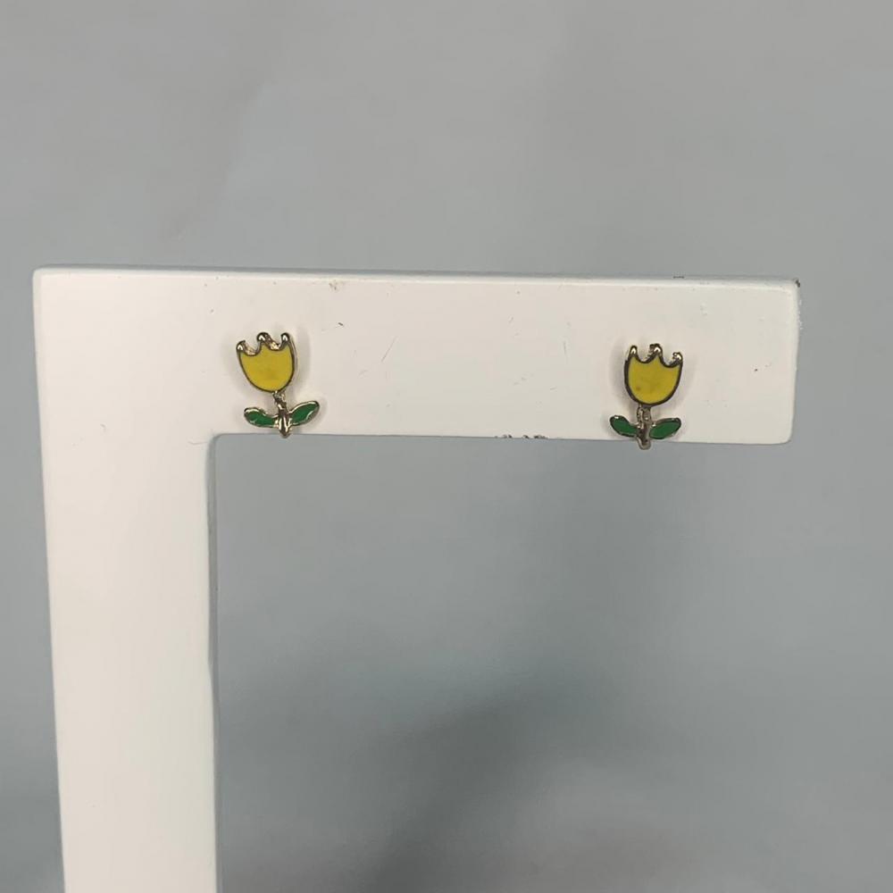 Brinco Flor Amarelo