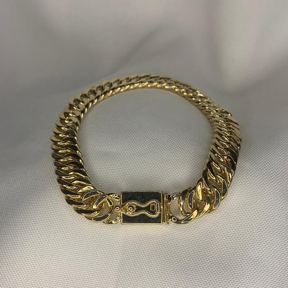 Pulseira Grumet Grossa Fecho Gaveta