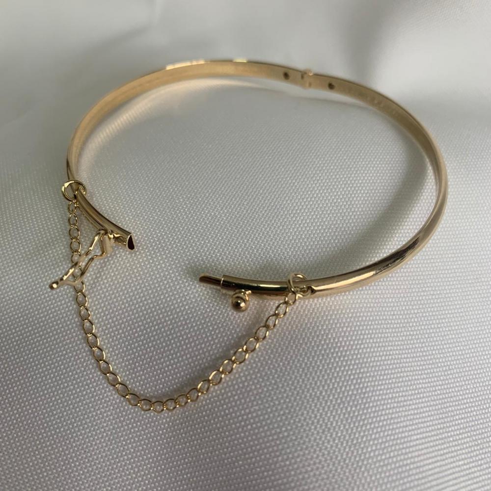 Pulseira Bracelete Algema Fina