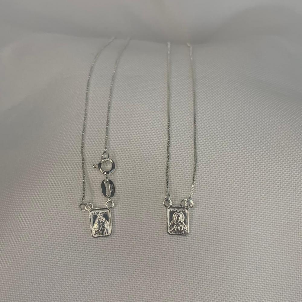 Colar Escapulário Veneziana Chapa Pequena