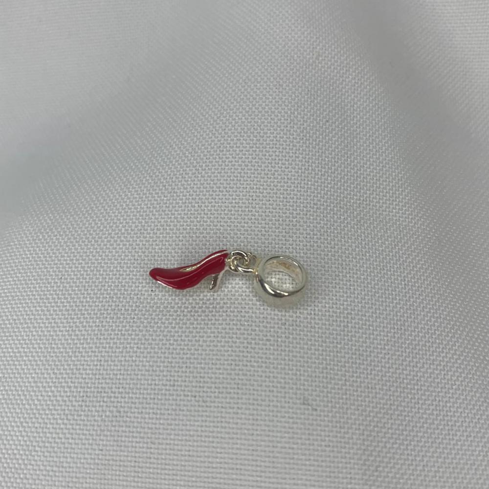 Pingente Sapato Salto Alto Vermelho