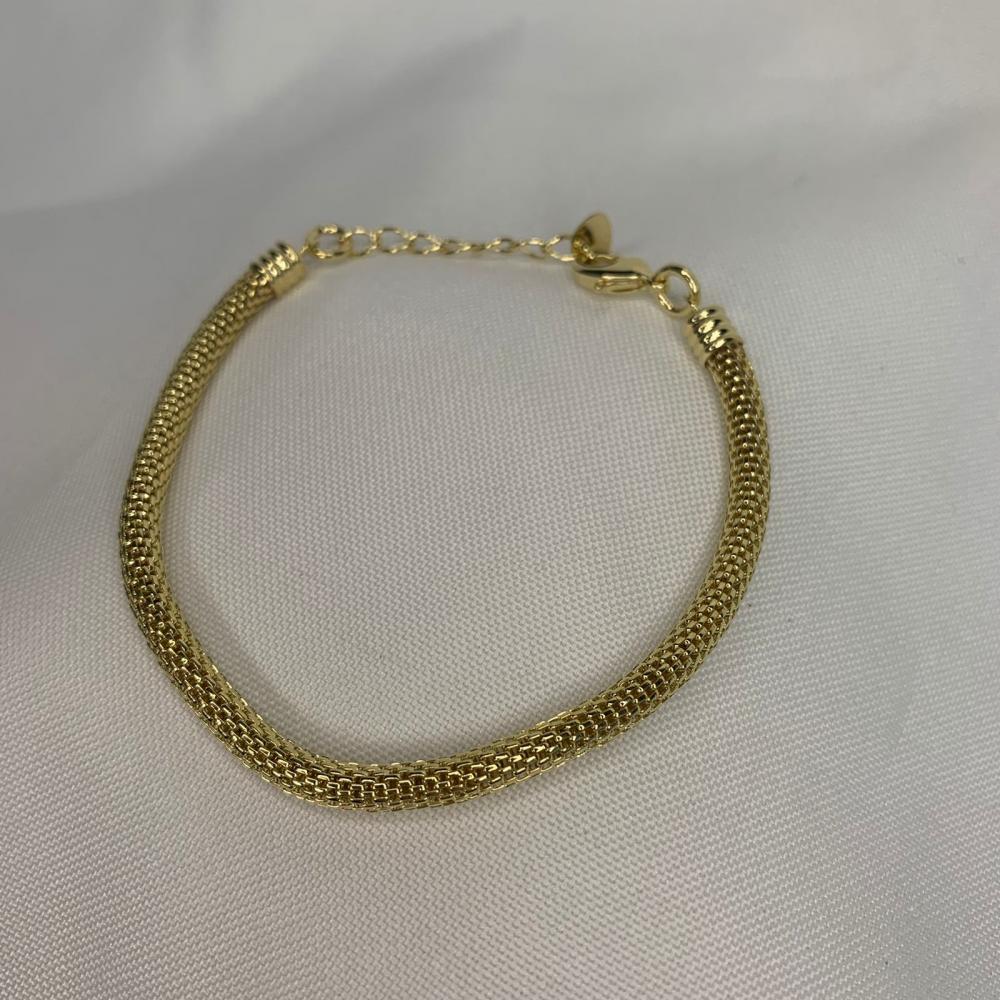 Pulseira Cordão Oco Grosso