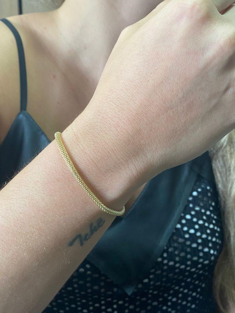 Pulseira Cordão Oco Médio