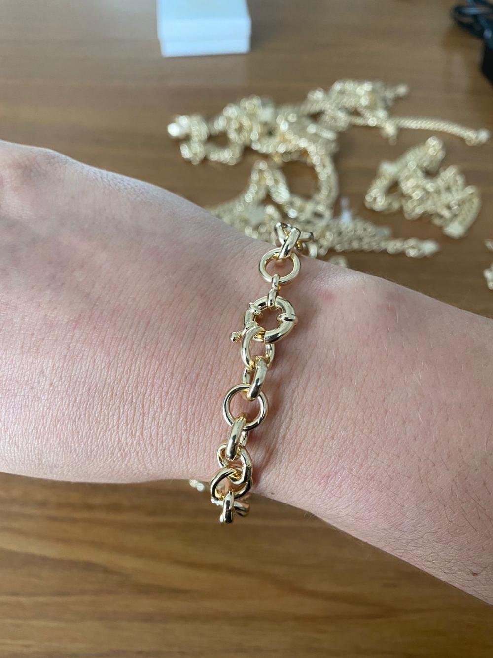 Pulseira Elos Redondos Fecho Boia