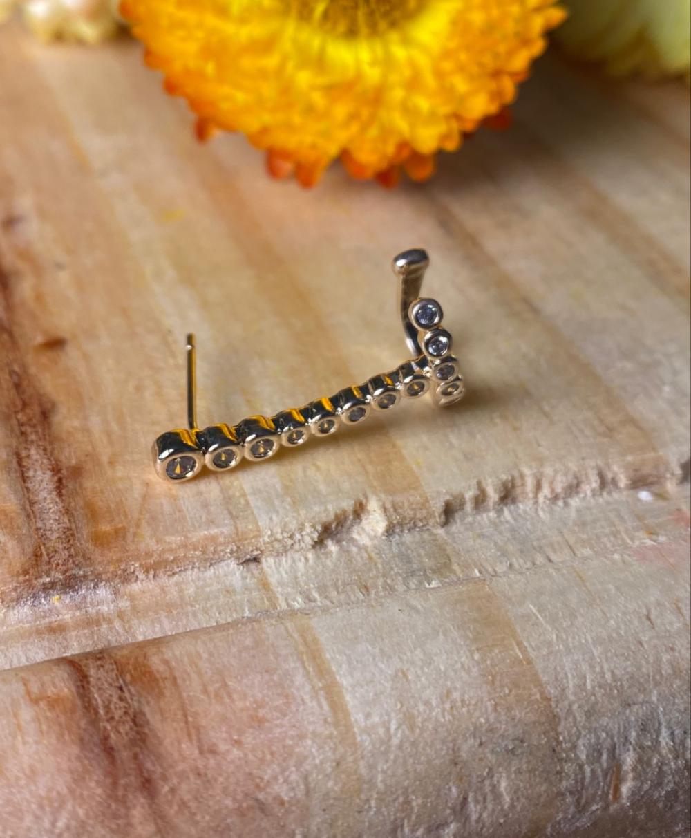Brinco Ear Cuff Pontos de Luz