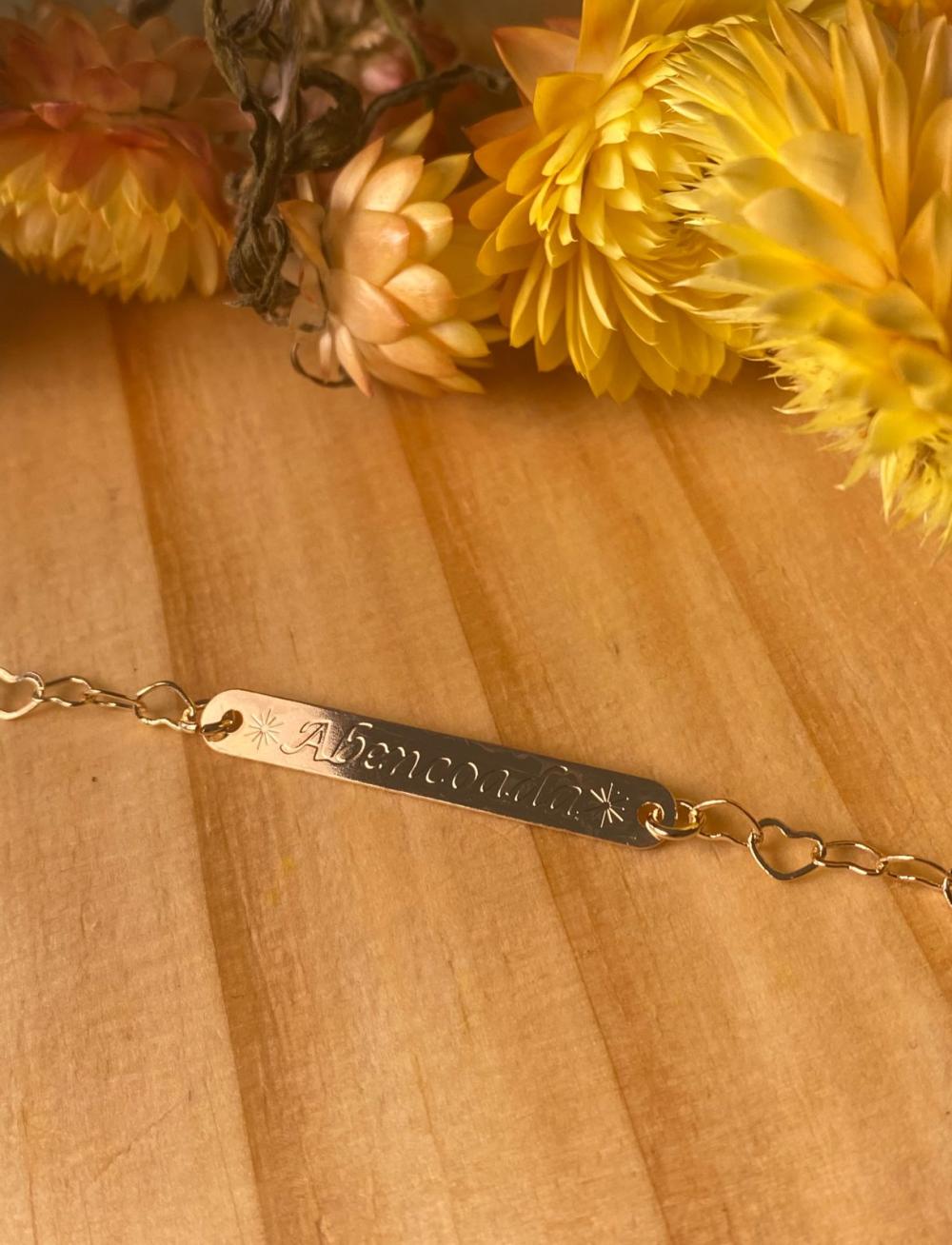 Pulseira Abençoada Corrente de Corações