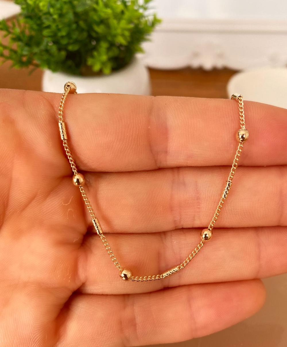 Pulseira de Bolinha Fivelada