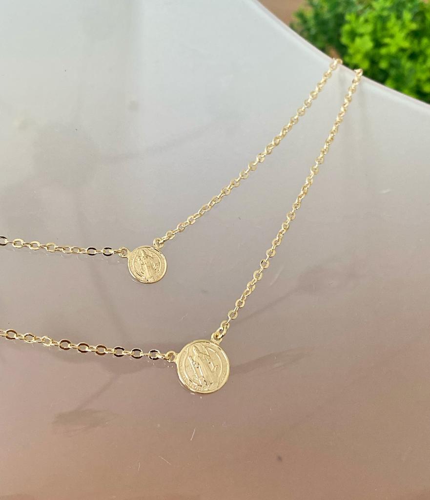 Escapulario duas frentes Sao Bento