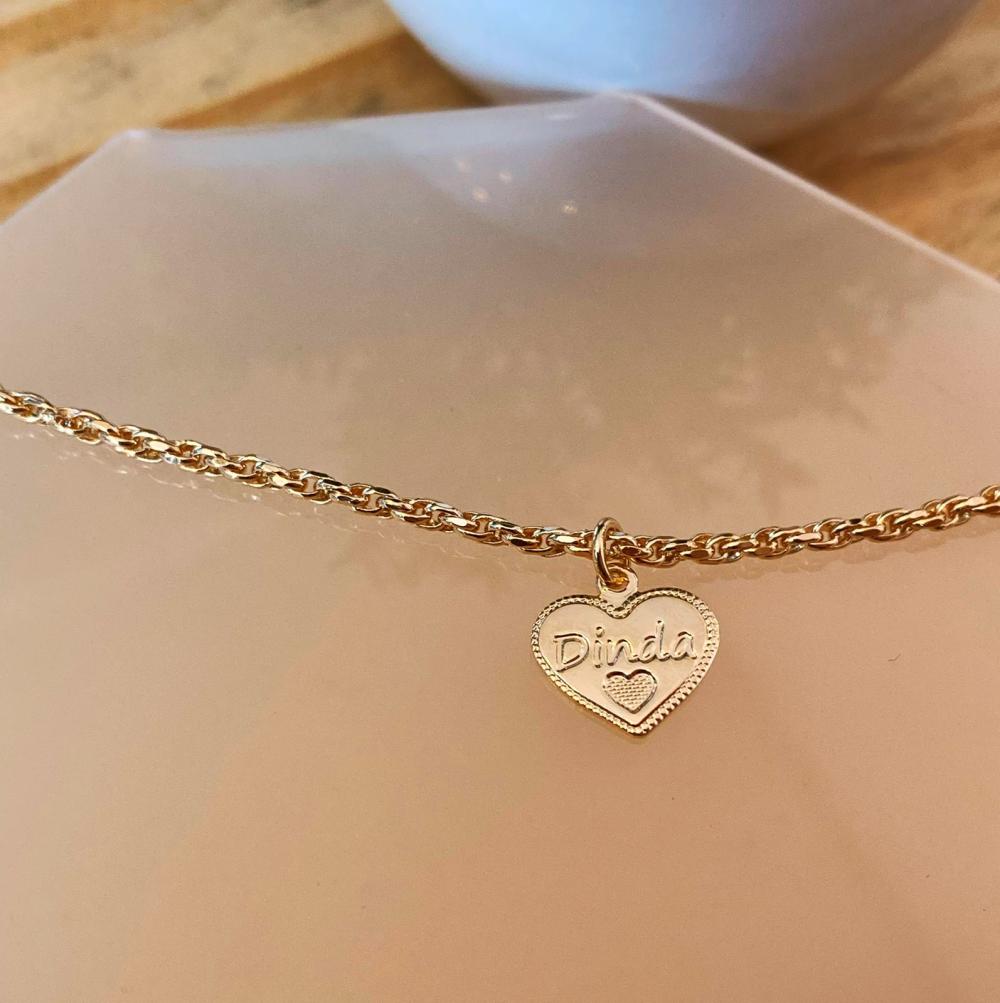 Pulseira Dinda coração