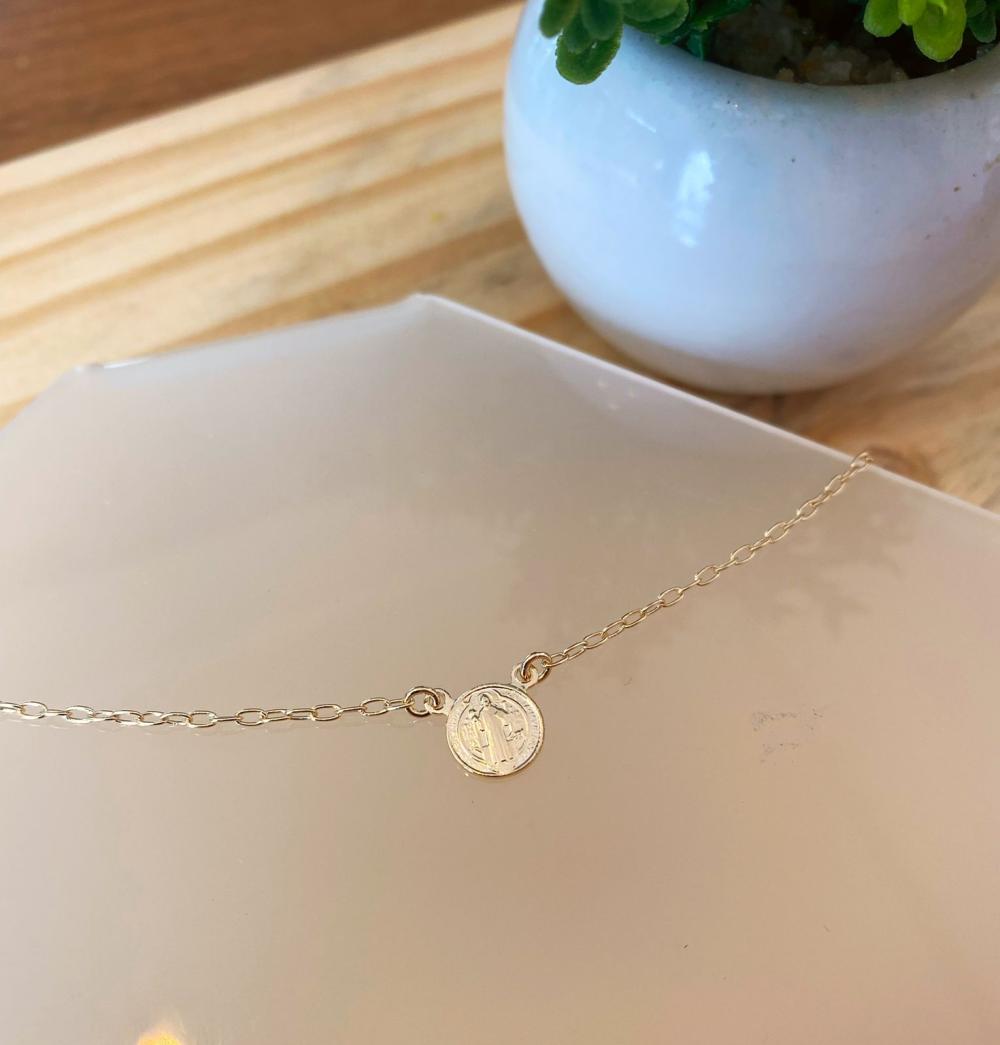 Pulseira sao bento elo fino