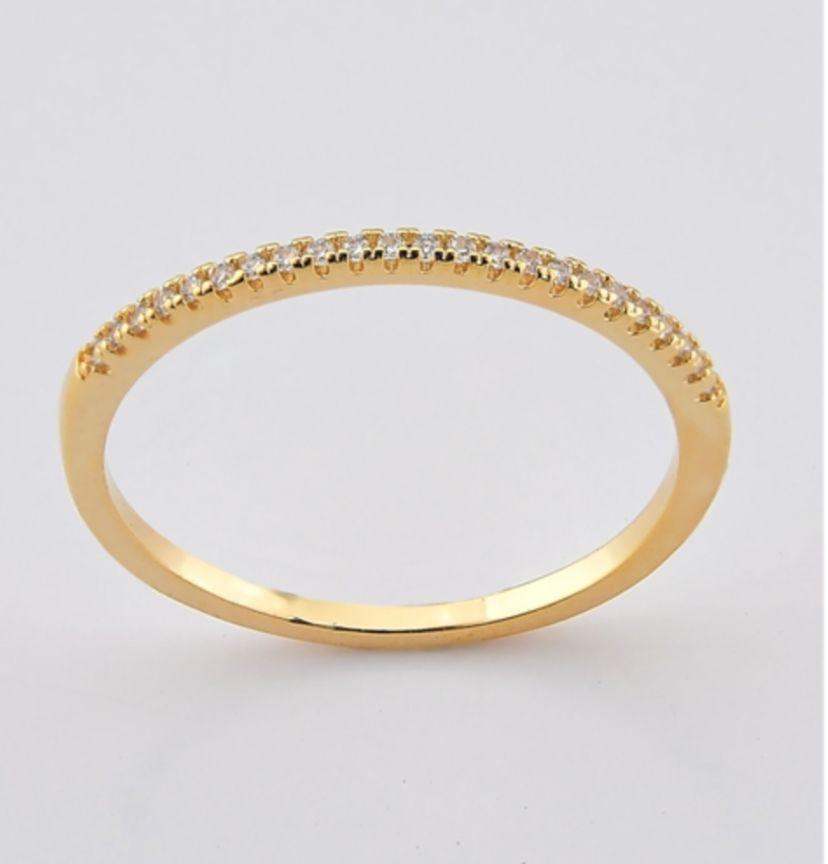 Aliança 1 fileira de zirconia