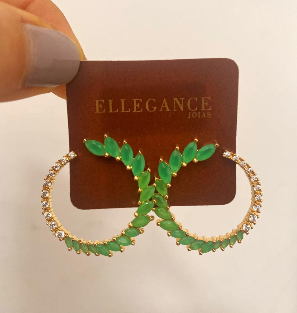 Brinco promocional navete circulo verde