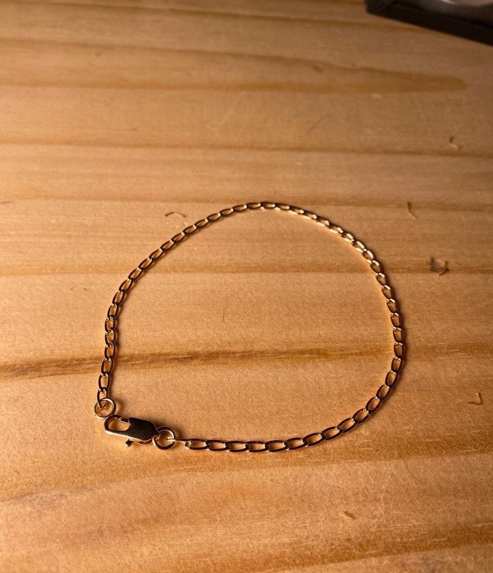 Pulseira elo fino simples