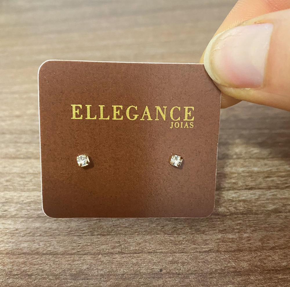 Brinco ponto de luz M cristal