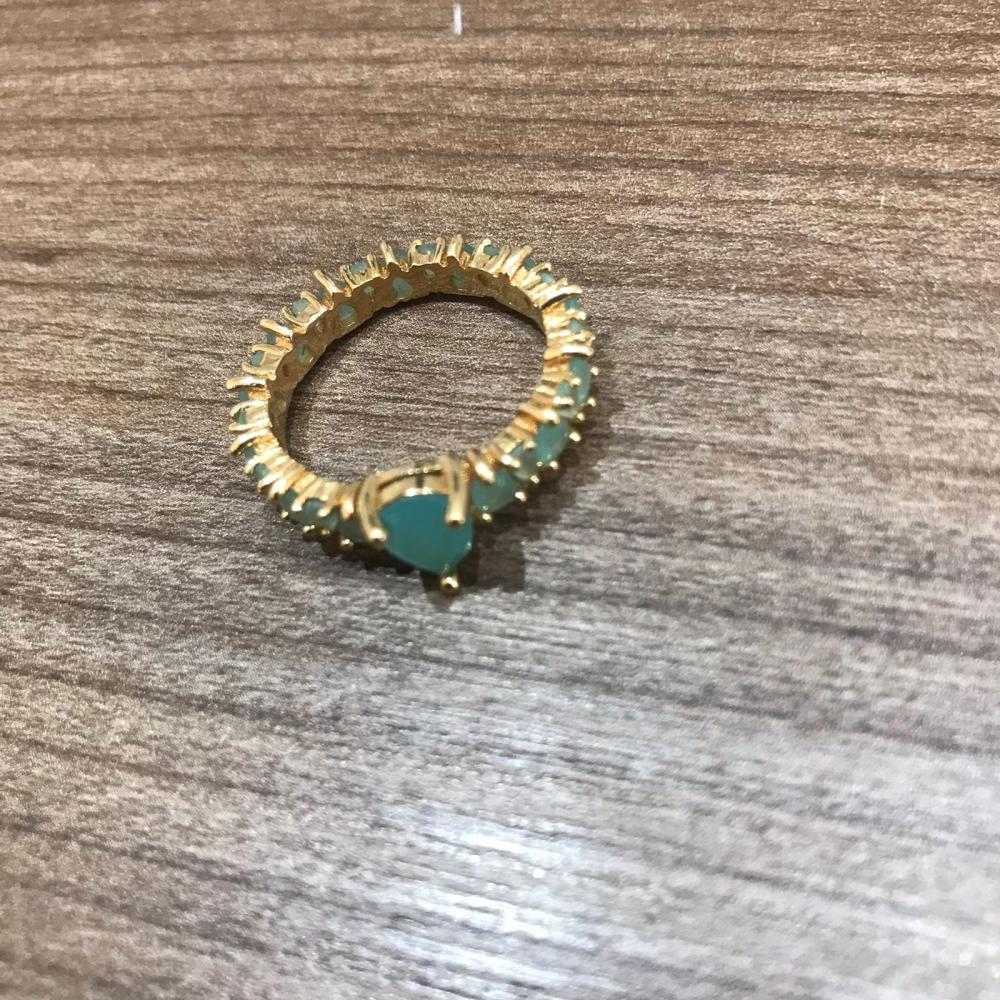 Aliança Cristal azul bebe