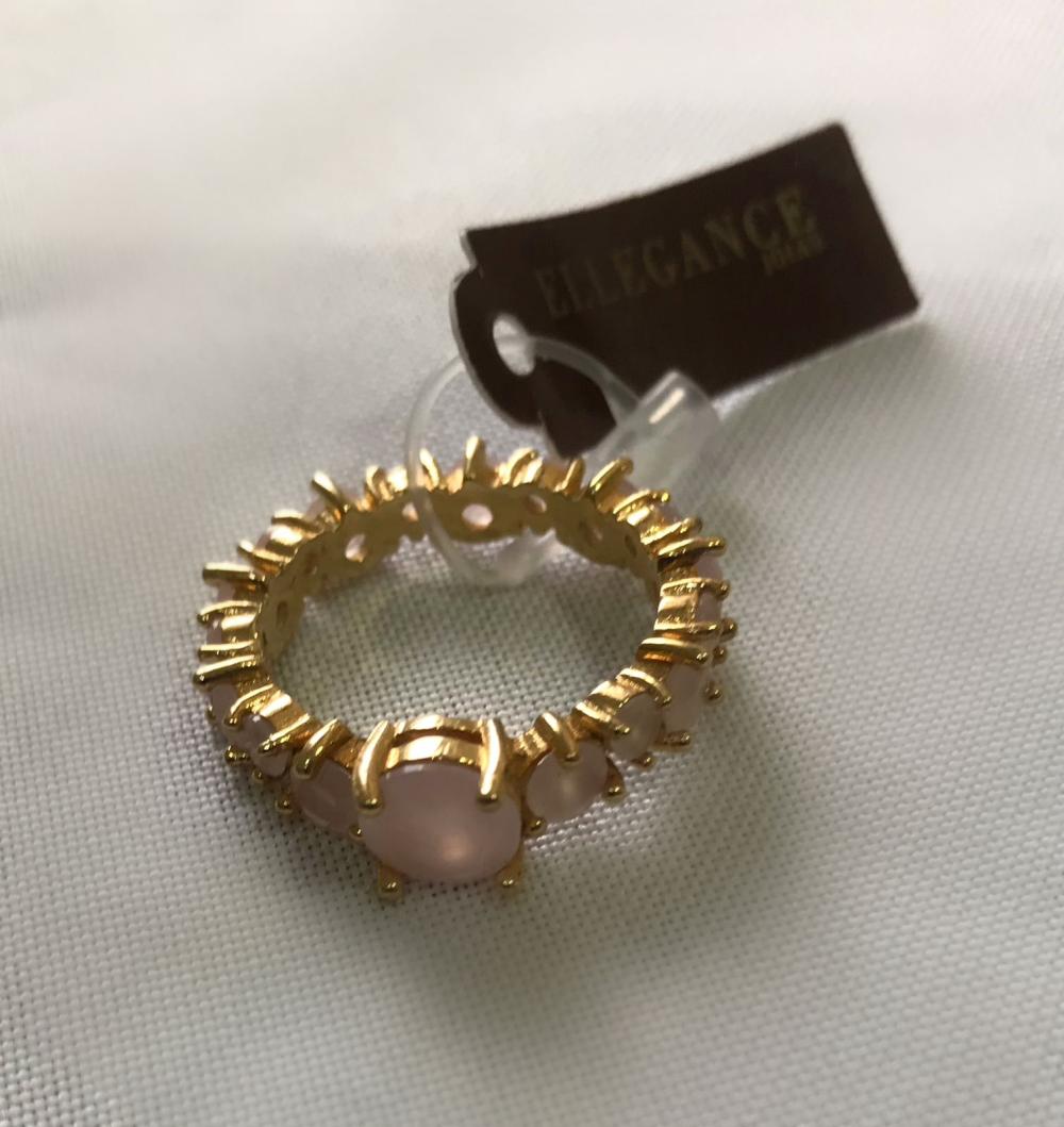 Aliança Cristal Redonda rosinha