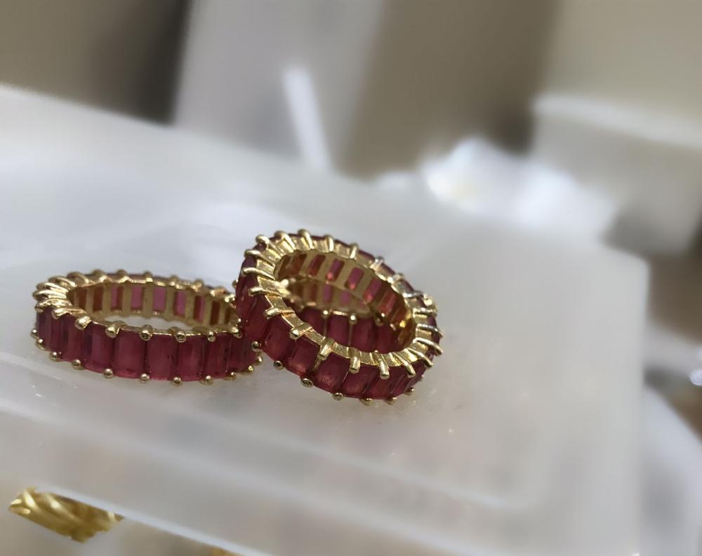 Anel Cristal rosa