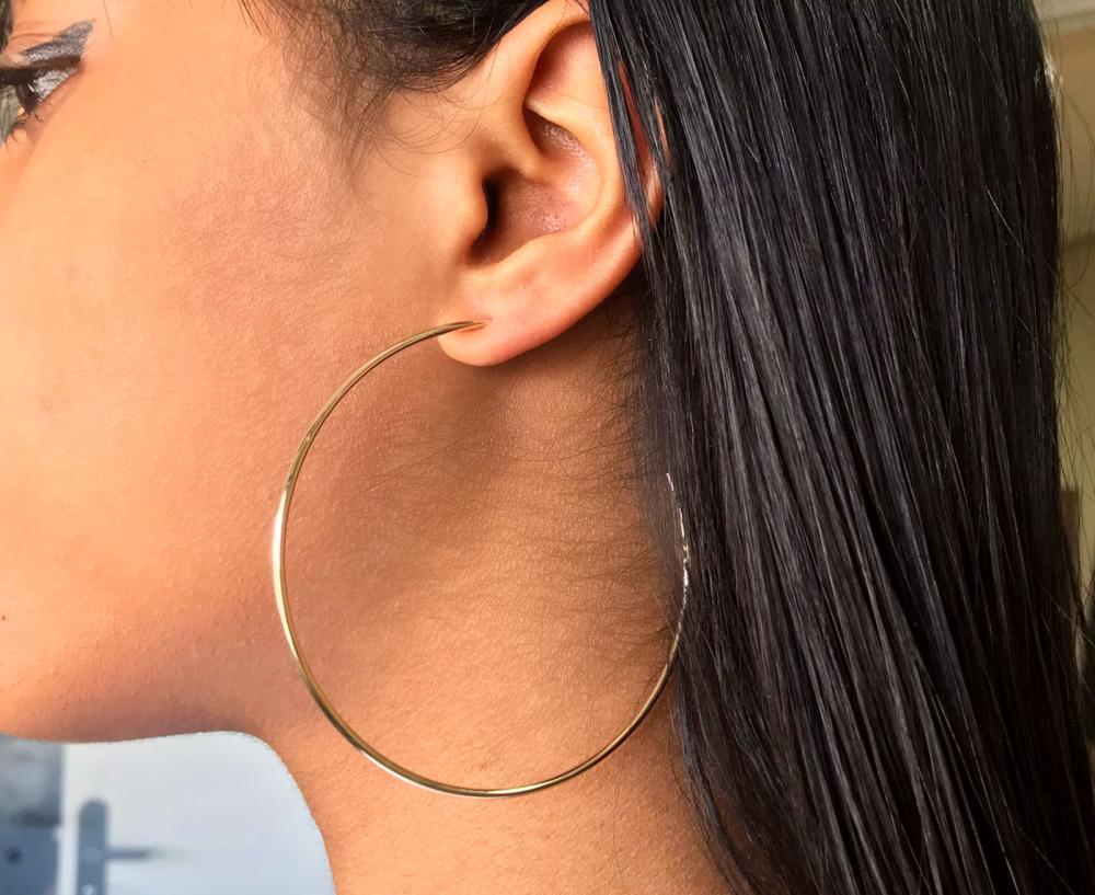 Argola tubo com tarracha Grande
