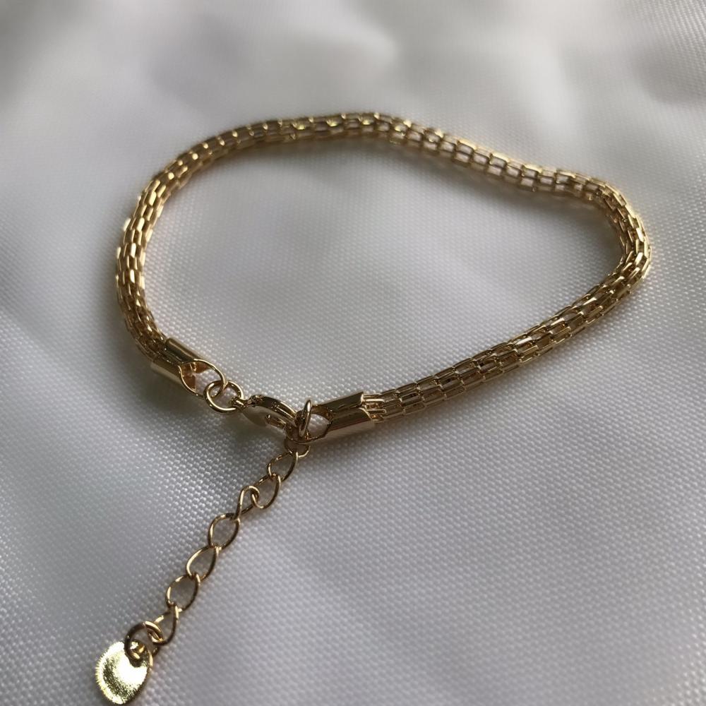 Pulseira cordao oco fina