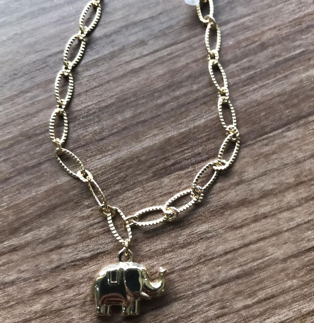 Pulseira enfeites de elefantinho