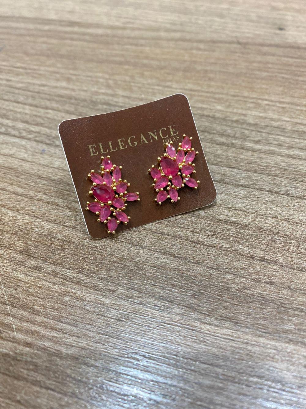 Brinco Cristal rosa