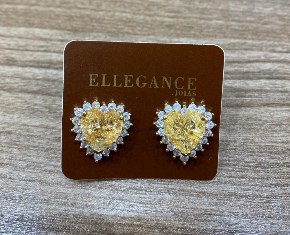 Brinco coraçao ponto de luz