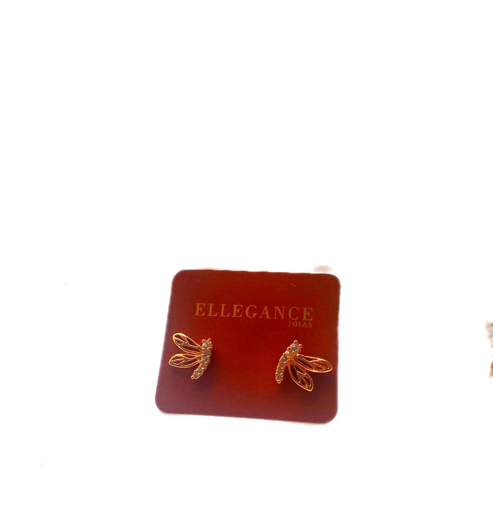 BRINCO LIBÉLULA COM ZIRCÔNIA