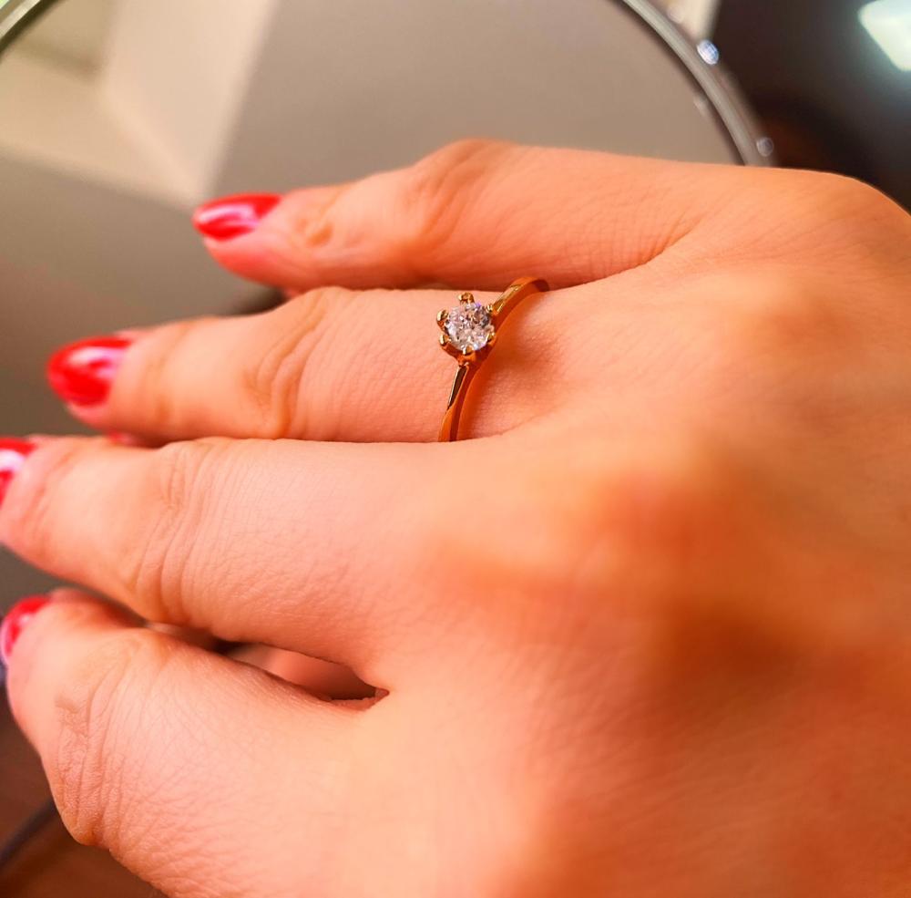 Solitario com 6 garras