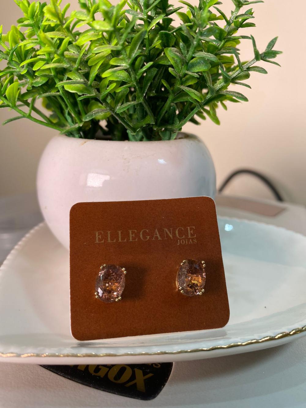 Brinco cristal 4 garras