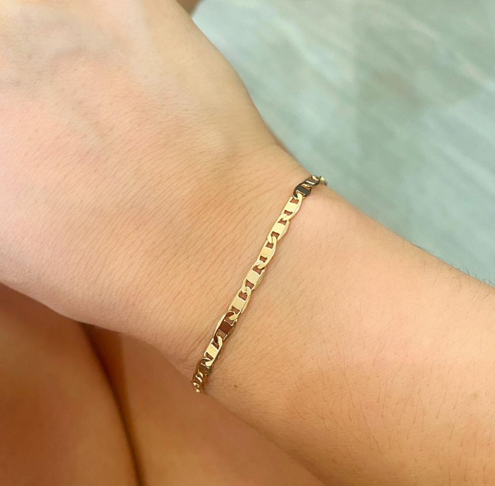 pulseira elo de latinha