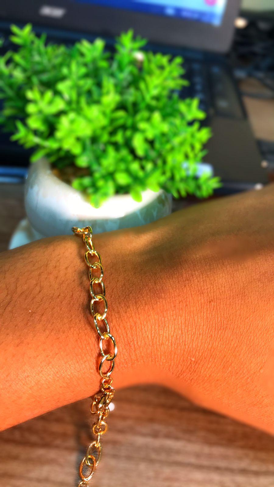 Pulseira elo oval p