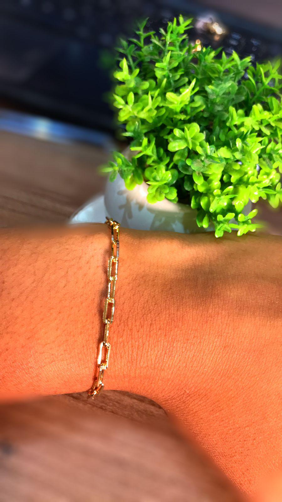 Pulseira masculina elo cartier