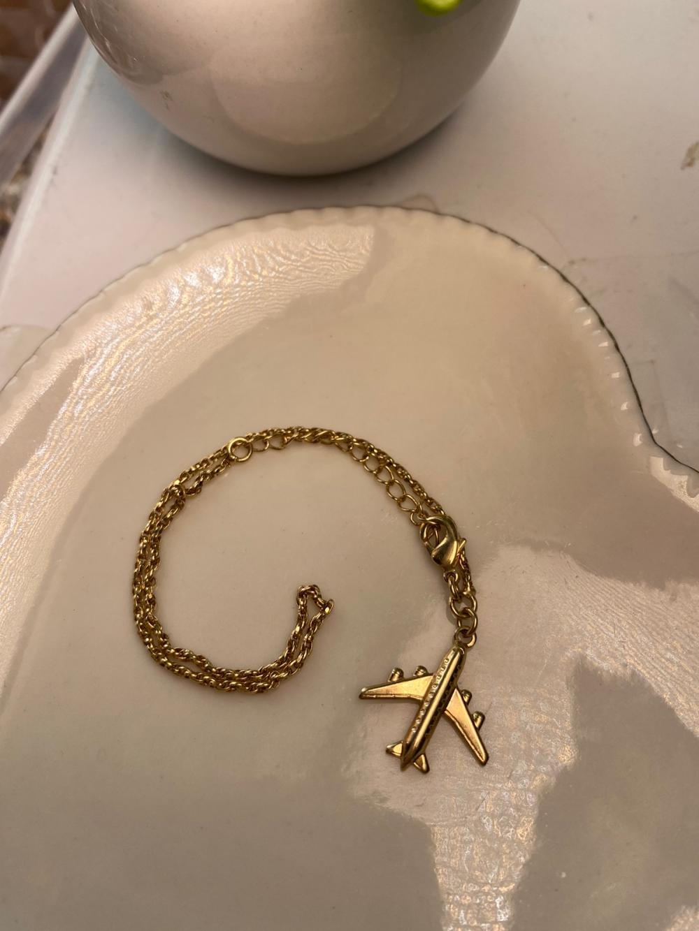 Pulseira pingente avião