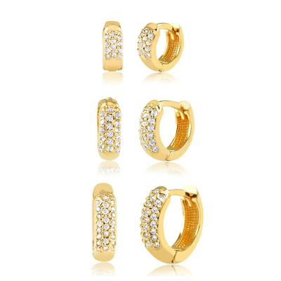 trio click com zircônia cristal