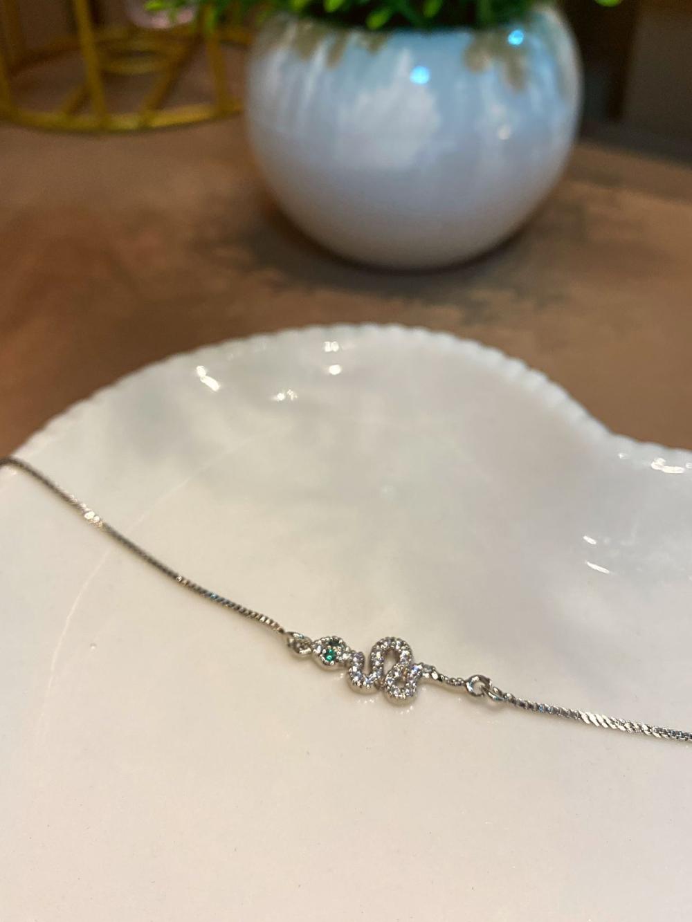 Pulseira cobra verde