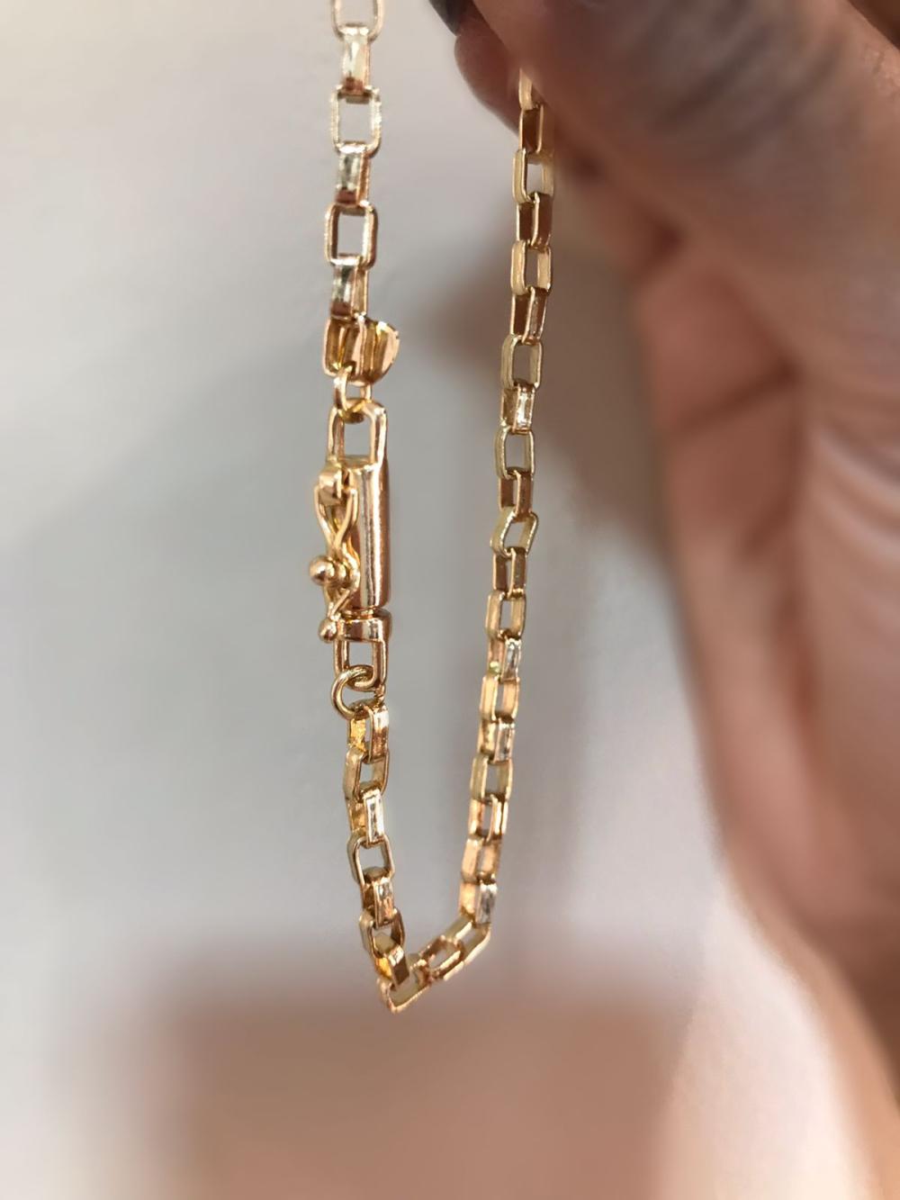 pulseira veneziana 1.0  fecho canhao