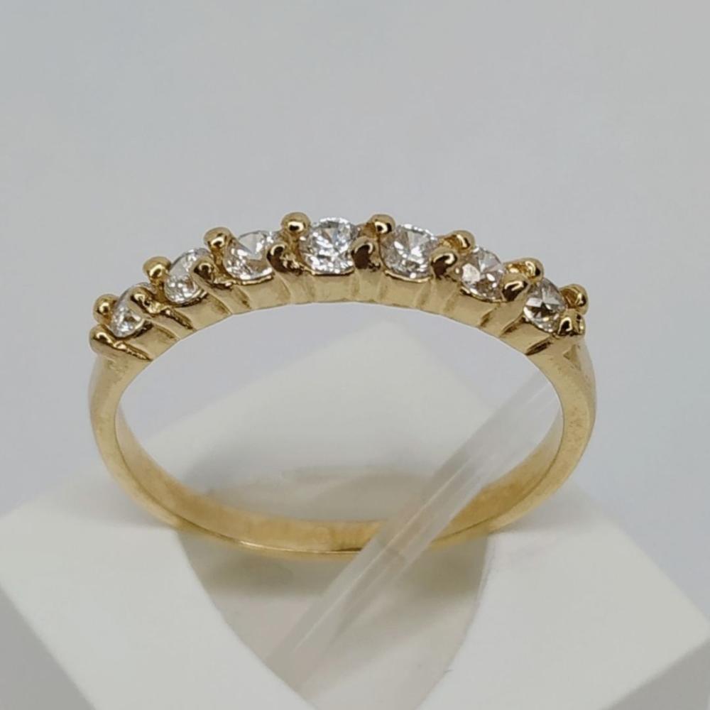 anel aparador com zircônia cristal